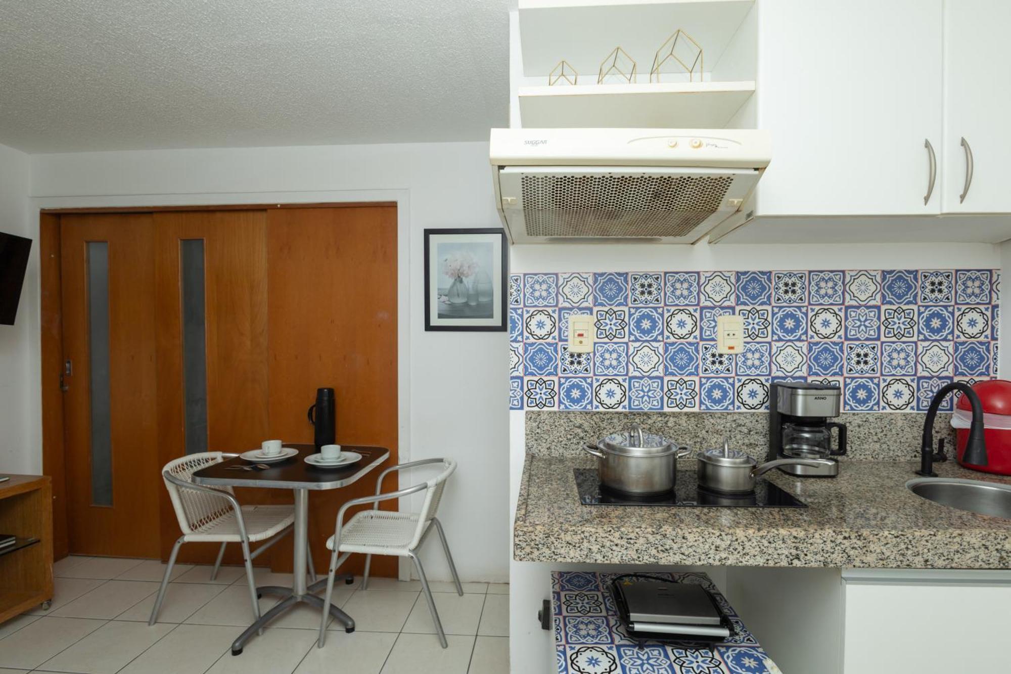 Vista Mar E Lagoa - Cozinha E Frigobar - Apartamento Flat Proximo A Praia São Luís 外观 照片