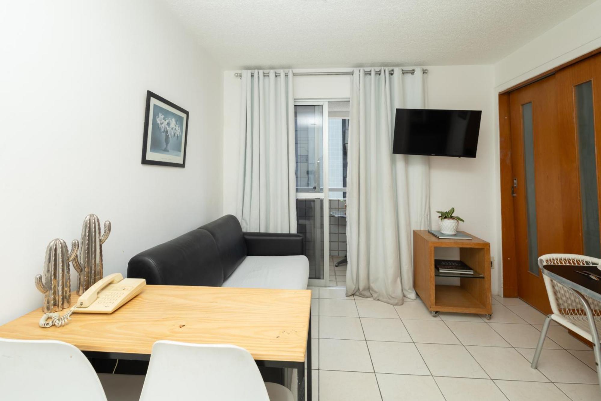 Vista Mar E Lagoa - Cozinha E Frigobar - Apartamento Flat Proximo A Praia São Luís 外观 照片