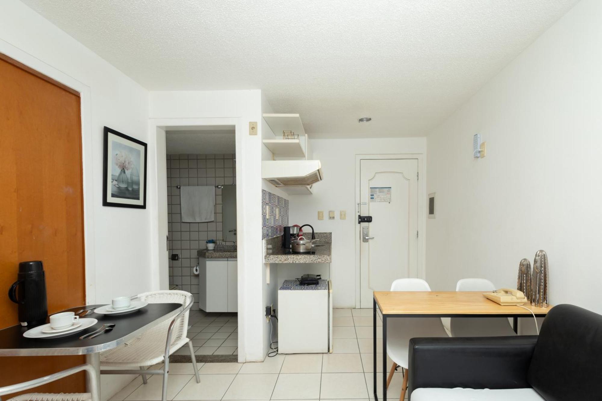 Vista Mar E Lagoa - Cozinha E Frigobar - Apartamento Flat Proximo A Praia São Luís 外观 照片