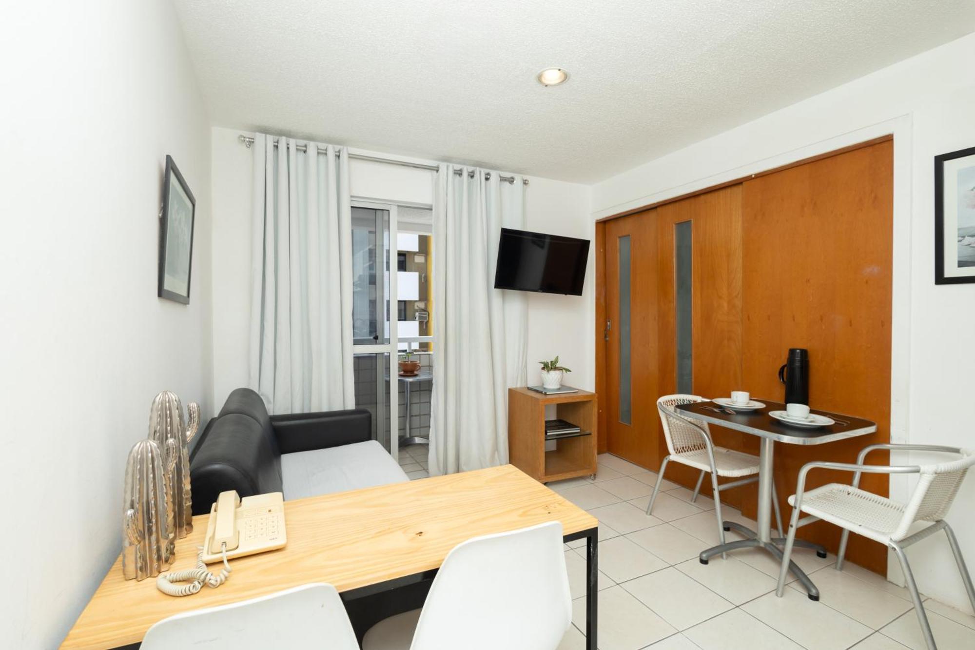 Vista Mar E Lagoa - Cozinha E Frigobar - Apartamento Flat Proximo A Praia São Luís 外观 照片