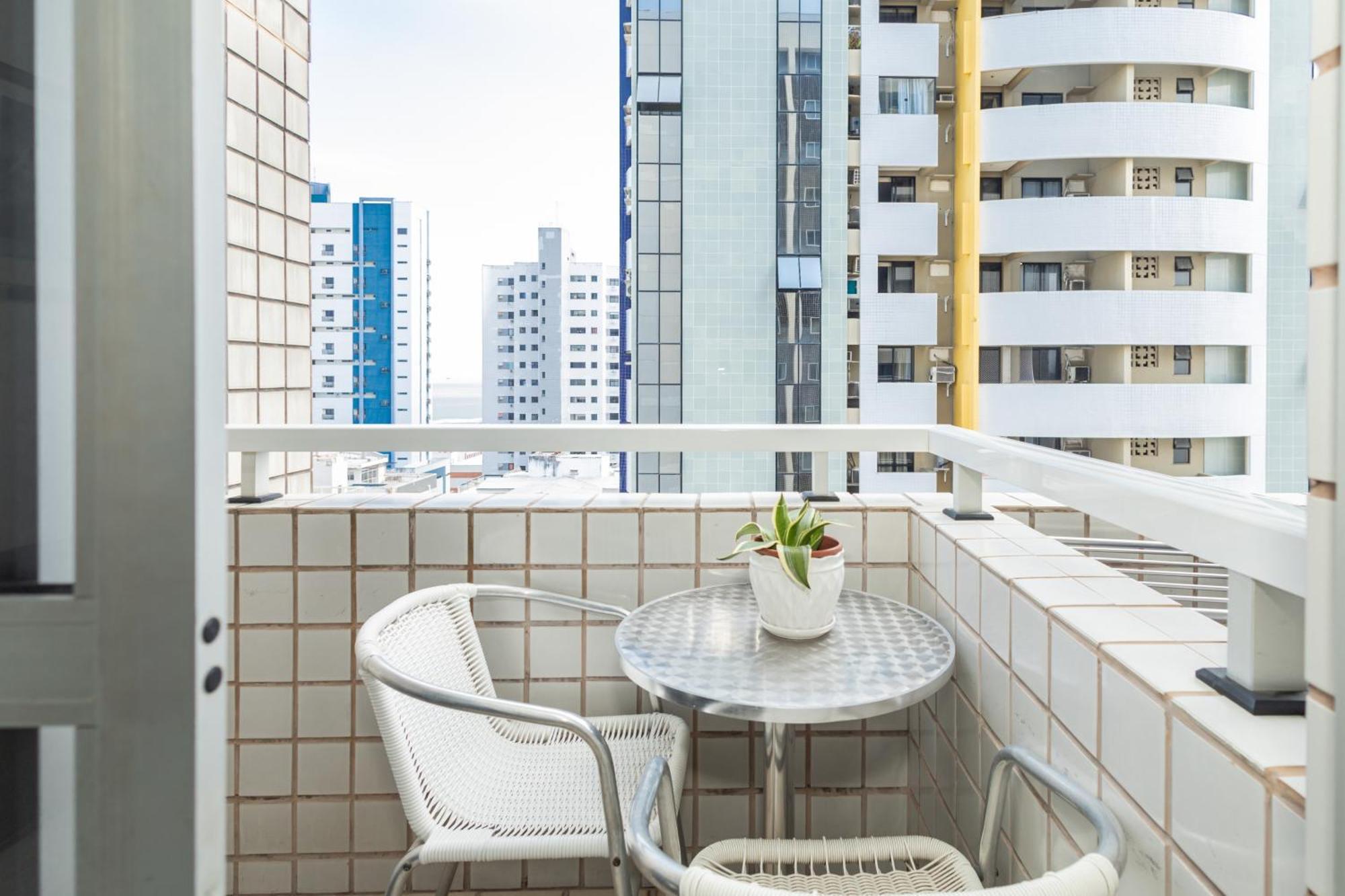 Vista Mar E Lagoa - Cozinha E Frigobar - Apartamento Flat Proximo A Praia São Luís 外观 照片