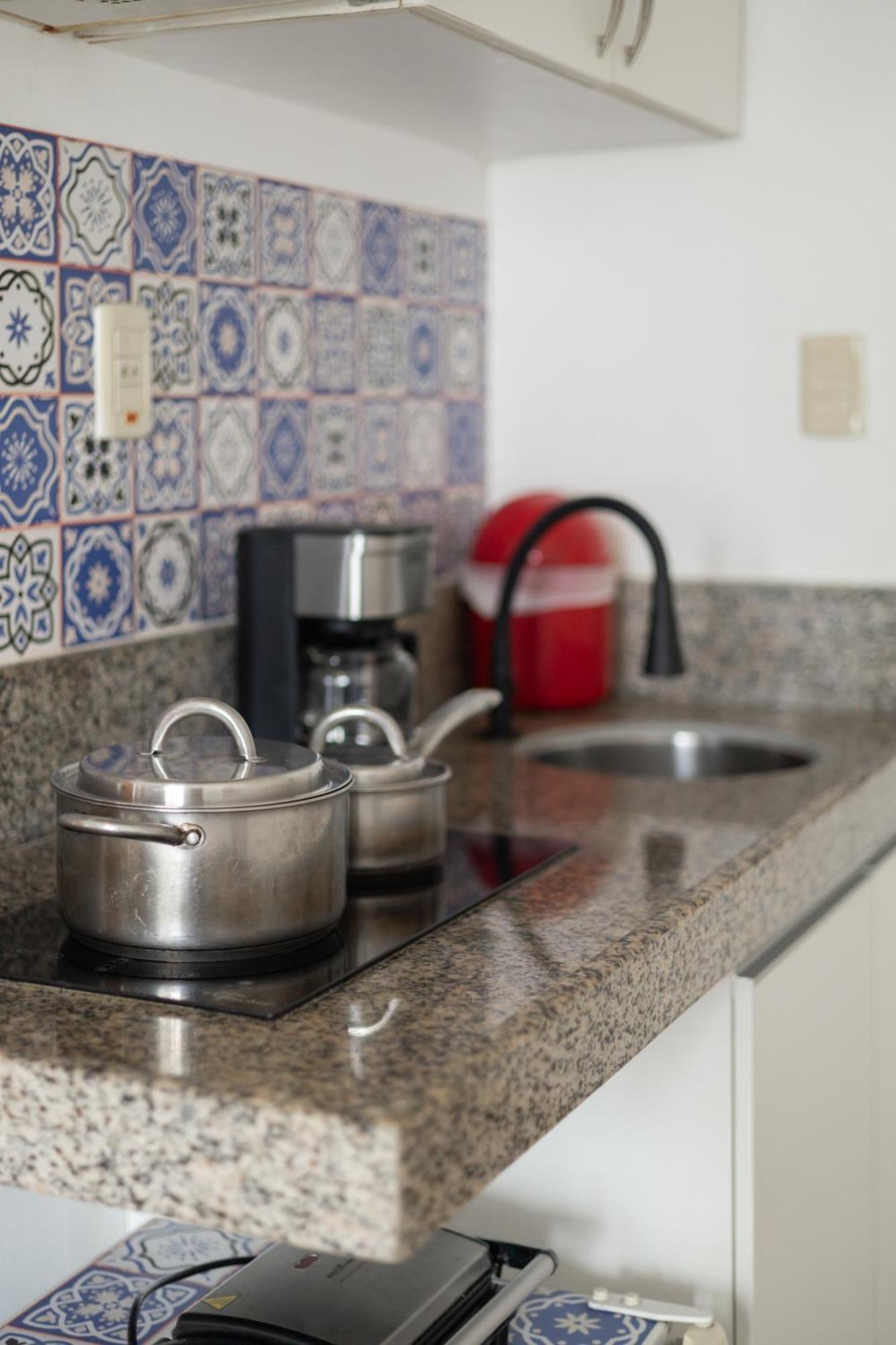 Vista Mar E Lagoa - Cozinha E Frigobar - Apartamento Flat Proximo A Praia São Luís 外观 照片